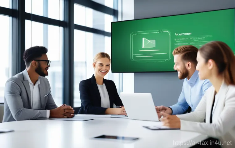 세금계산서 작성 요령 - **"A confident, diverse group of business professionals, dressed in contemporary, modest business at...