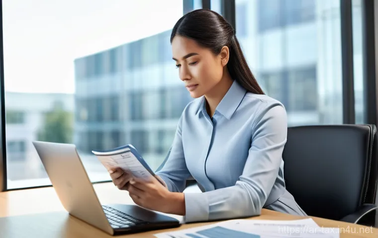 세금계산서 작성 요령 - **"A confident, diverse group of business professionals, dressed in contemporary, modest business at...